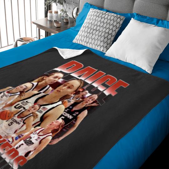 Discover Paige Bueckers Baby Blankets, Women's College Basketball Baby Blankets