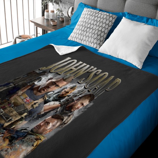 Discover John Soap MacTavish COD 90s Baby Blankets, Bootleg Modern Warfare 1 2 3 Game Vintage Baby Blankets