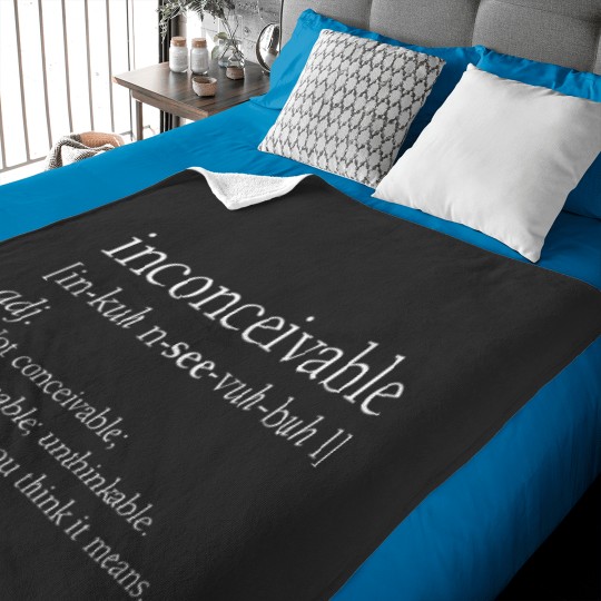 Discover inconceivable definition , funny gift Baby Blankets