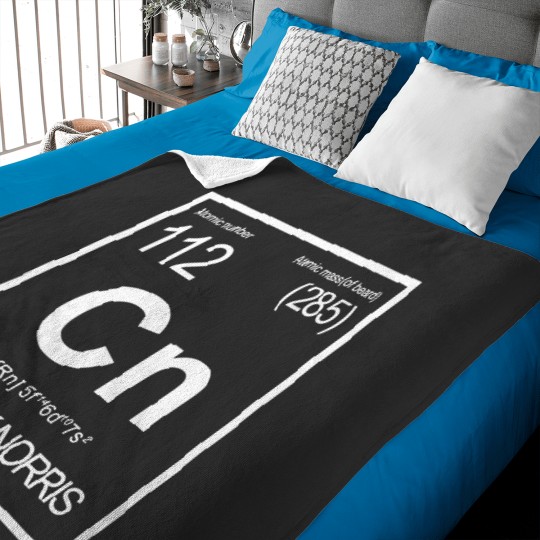 Discover Chuck Norris - Periodic Table of Elements Classic Baby Blankets