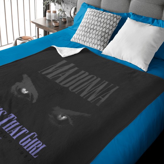 Discover 1987 Vintage Madonna Who's That Girl Tour Baby Blankets