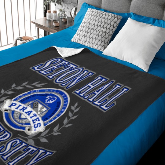 Discover seton hall pirates laurels officially licensed t Baby Blankets
