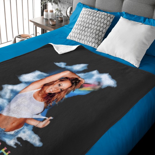 Discover Vintage 2000 Mariah Carey The Rainbow World Tour Baby Blankets