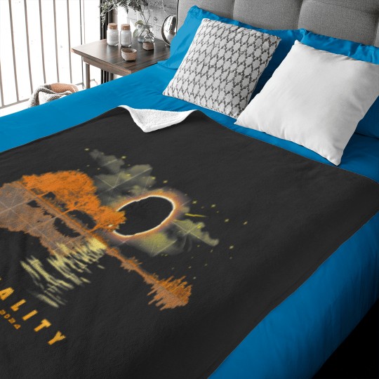 Discover 2024 Solar Eclipse 04.08.24 Eclipse Baby Blankets