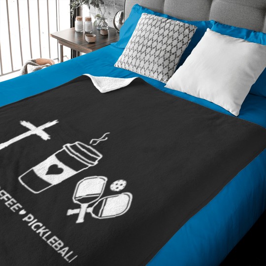 Discover Jesus Coffee Pickleball  Baby Blankets