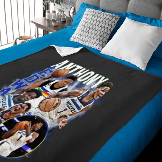 Discover Anthony Edwards Graphic Baby Blankets, Basketball Baby Blankets