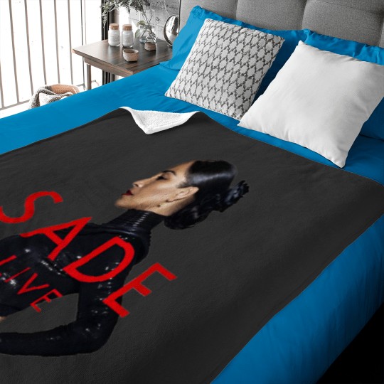Discover Rare! Sade Adu Live In Concert Cotton Black All Size Men Women Baby Blankets