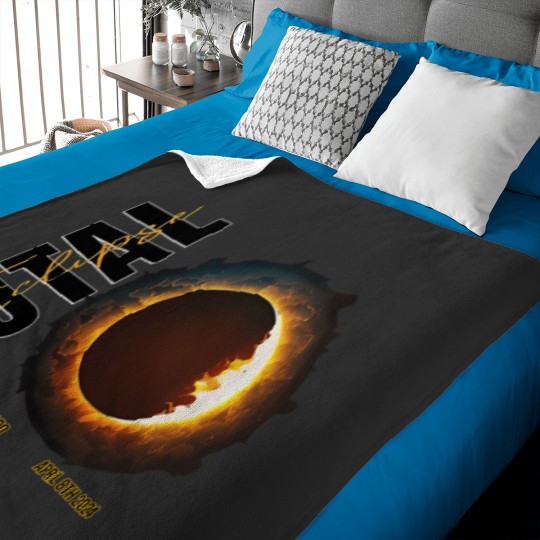 Discover Custom Total Solar Eclipse April 2024 Baby Blankets, America Totality Eclipse 2024