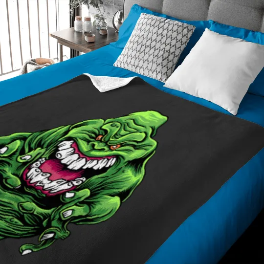 Discover The Green Slimer Ghostbusters Baby Blankets