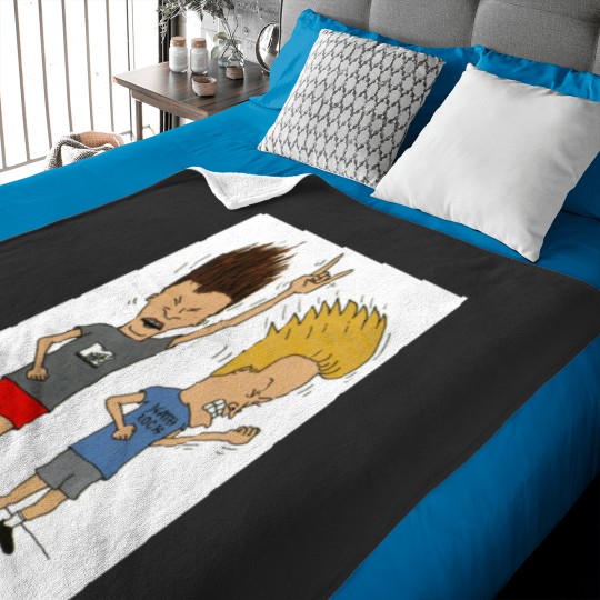 Discover Beavis Butthead Rock Baby Blankets