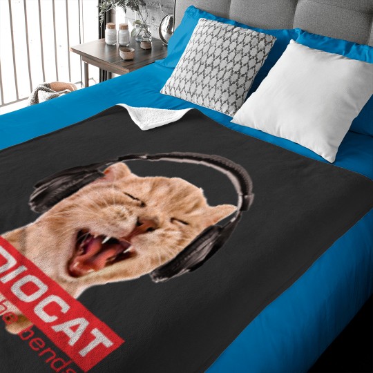 Discover RadioCat Baby Blanket, Meme Cat Inspired by Radiohead