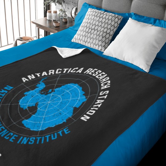Discover Antartica Research Station Baby Blankets