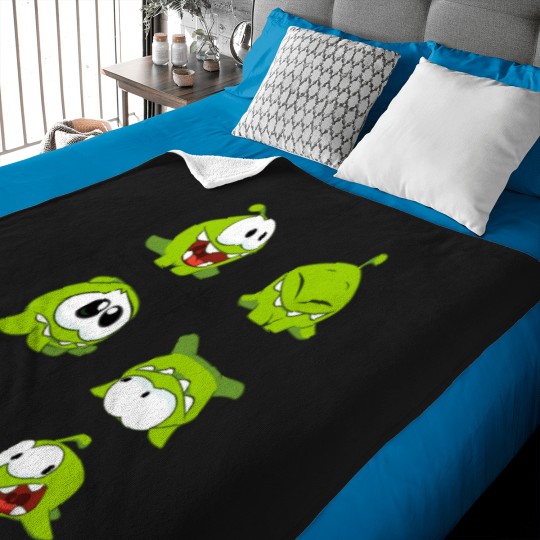 Discover Cut The Rope - Om Nom Pack 2 Baby Blankets