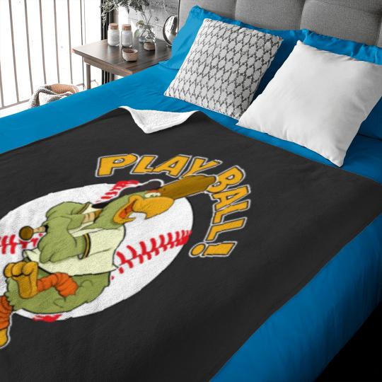 Discover Play Ball Pirate Baseball Mascot Pirate Parrot Baby Blankets