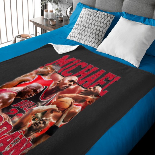 Discover Vintage 90s Graphic Style Michael Jordan Baby Blankets, Michael Jordan Baby Blankets