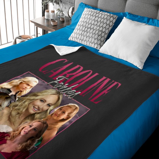 Discover Caroline Forbes Vintage Washed Baby Blankets, Actress Graphic Unisex Baby Blankets
