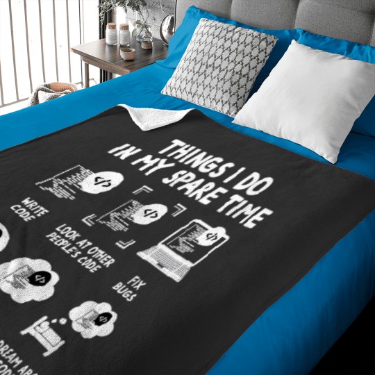 Discover Funny Coder Programmer Baby Blankets