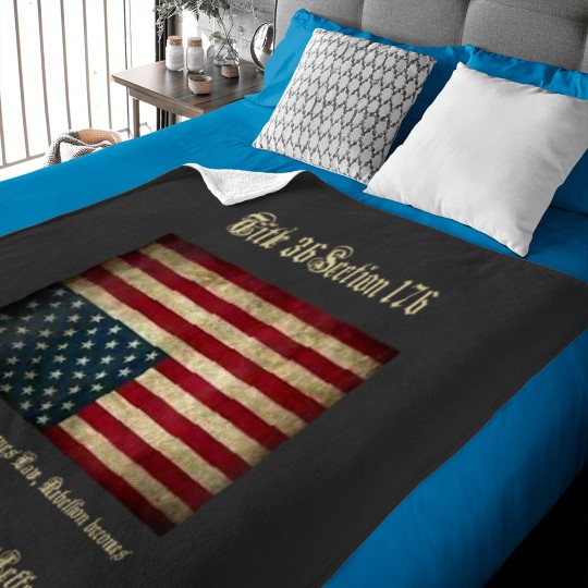 Discover American Flag Distress Upside Down Thomas Jefferson Patriot Baby Blankets