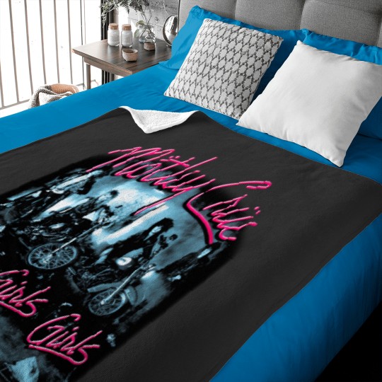 Discover Motley Crue Girls Girls Girls Baby Blanket - Black Design