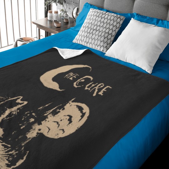 Discover Vintage The Cure Cat Moon Baby Blankets, The Cure Rock Band Baby Blankets, The Cure Merch, The Cure Album Baby Blankets, The Cure Gift For Men