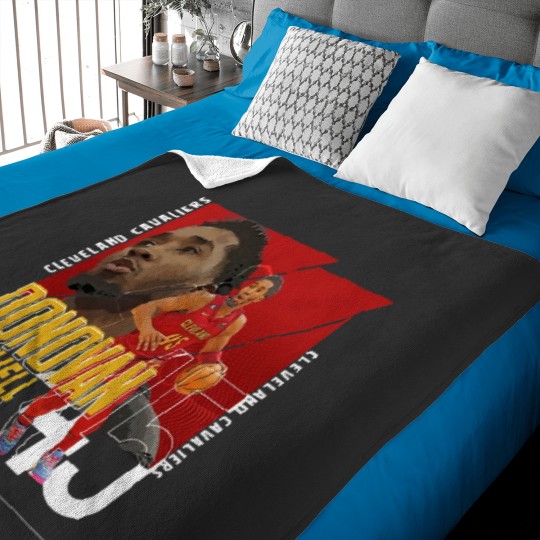 Discover Donovan sport Mitchell Basketball Paper Trail Cavaliers Baby Blankets