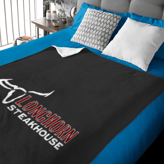 Discover Longhorn New York Steakhouse Restaurant Food Logo Cool Baby Blankets