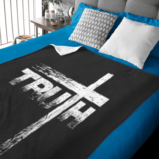 Discover Christian Truth Cross Baby Blanket
