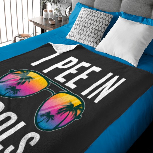 Discover I Pee In Pools Sunglasses - I Pee In Pools - Baby Blankets