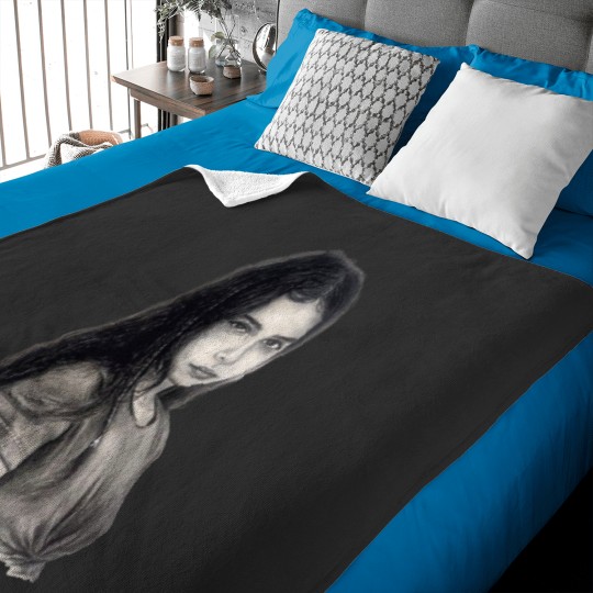 Discover Hope Sandoval pencil drawing Baby Blankets