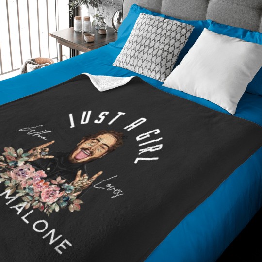 Discover Just A Girl Who Loves Post Malone Baby Blankets