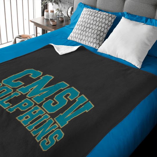 Discover College of Mount Saint Vincent Dolphins 01 Baby Blankets