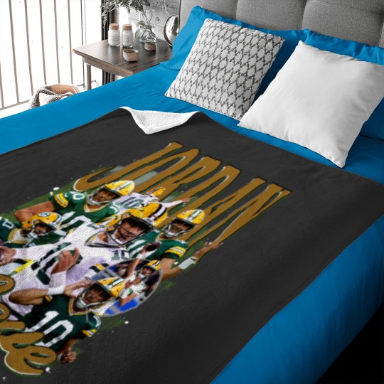 Discover Vintage 90s Graphic Style Jordan Love Baby Blankets, Jordan Love Vintage Baby Blankets, American Football Gift