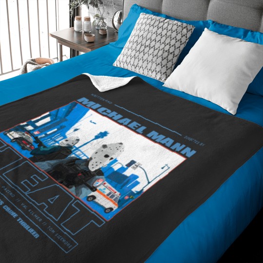 Discover Heat Movie Graphic Baby Blanket - 90s Action Film Memorabilia