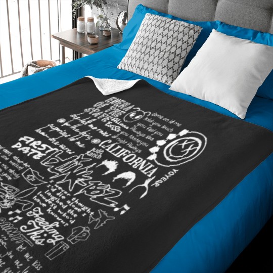 Discover B182 Baby Blankets, Blink -182 World Tour 2023, Pop-Punk Band Baby Blankets