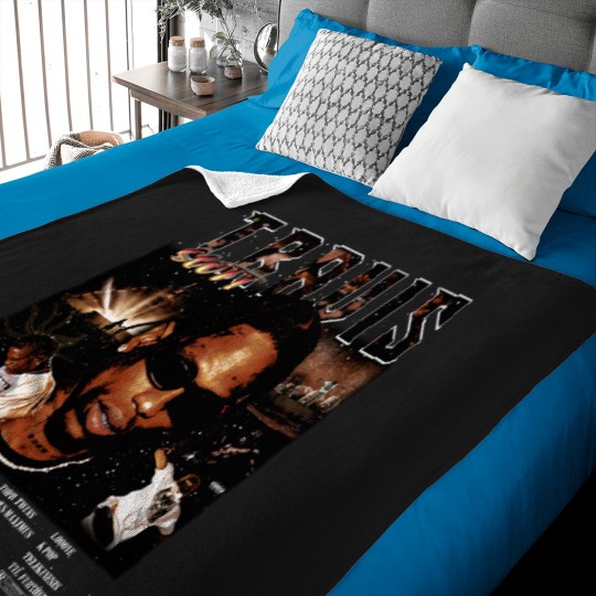 Discover Travis Scot Utopia Tracklist Baby Blankets, Vintage Travis Utopia Baby Blankets