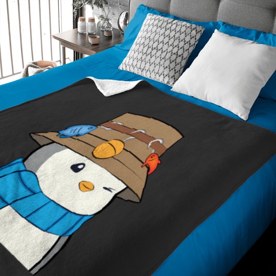 Discover cartoon pudgy penguin 4750 nft lovely animal Baby Blankets
