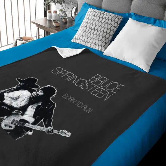 Discover Bruce Springsteen Born To Run Black Baby Blankets