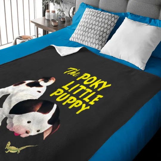 Discover Poky Little Puppy little golden book  illustration Gumby and pokey Baby Blankets