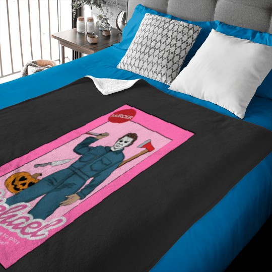 Discover Michael Myers  Baby Blankets Horror Valentine's Day Gifts