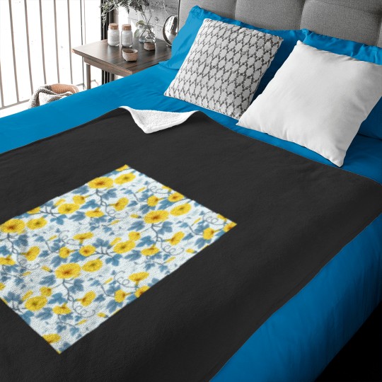 Discover Yellow cosmos flowers Classic Baby Blankets