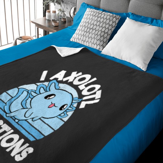 Discover Blue Axolotl Kids Baby Blanket - Funny Baby Gift