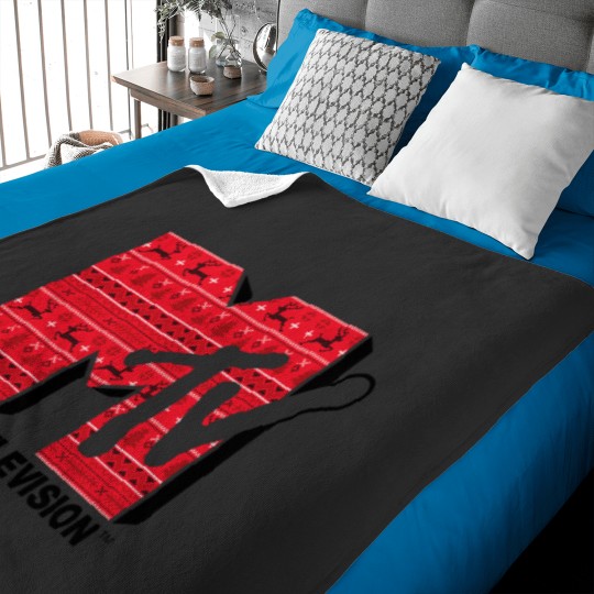 Discover Mademark x MTVs The  MTVs Logo in Ugly Christmas Style Baby Blankets