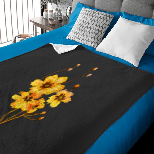 Discover Wild flowers  Classic Baby Blankets