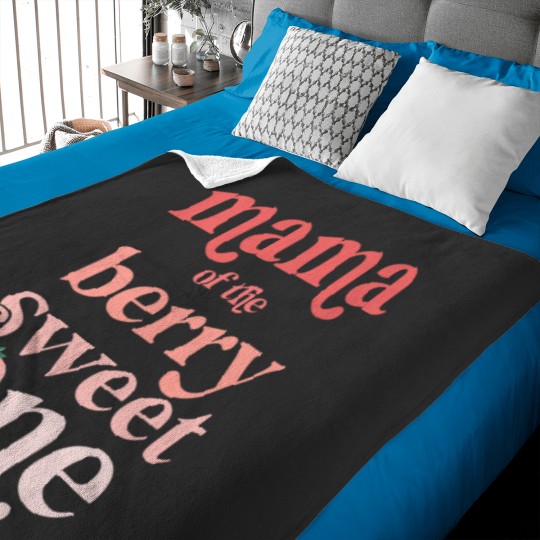 Discover Mama of the Berry Sweet One Strawberry First Birthday 1st Baby Blankets