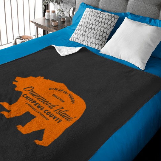 Discover Drummond Island Bear T Baby Blankets