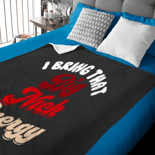 Discover Big Nick Energy Shirt Santa Xmass Funny Christmas St Nick Baby Blankets