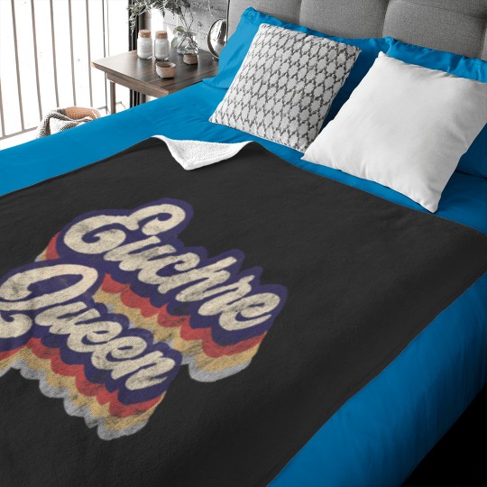 Discover Euchre Queen Baby Blanket for Young Card Players
