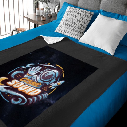 Discover Cosmic sounds Classic Baby Blankets