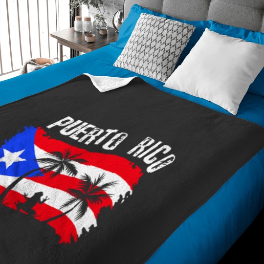 Discover Distressed Style Puerto Rico Frog Gift design Puerto Rico! Baby Blankets