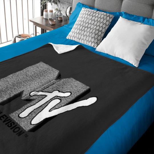 Discover Mademark x MTVs  Original MTVs Logo with wall structure Zip Baby Blankets